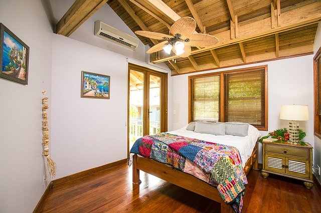 beach house bedroom