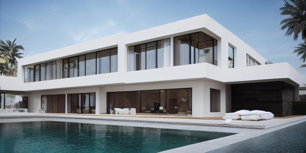 luxury pool villa spectacular contemporary design