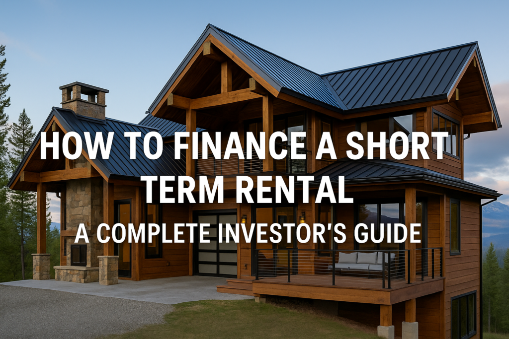 how to finance a short term rental