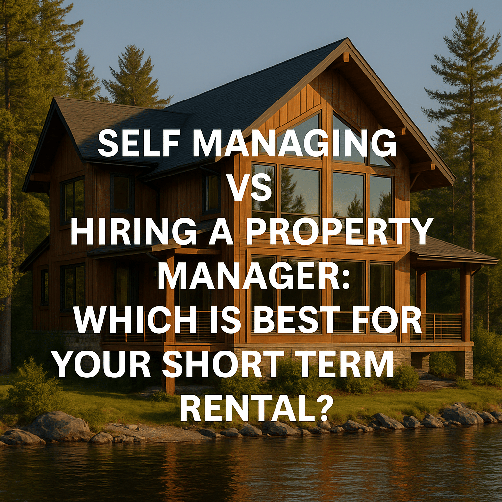 self managing vs hiring a property manager for short term rentals